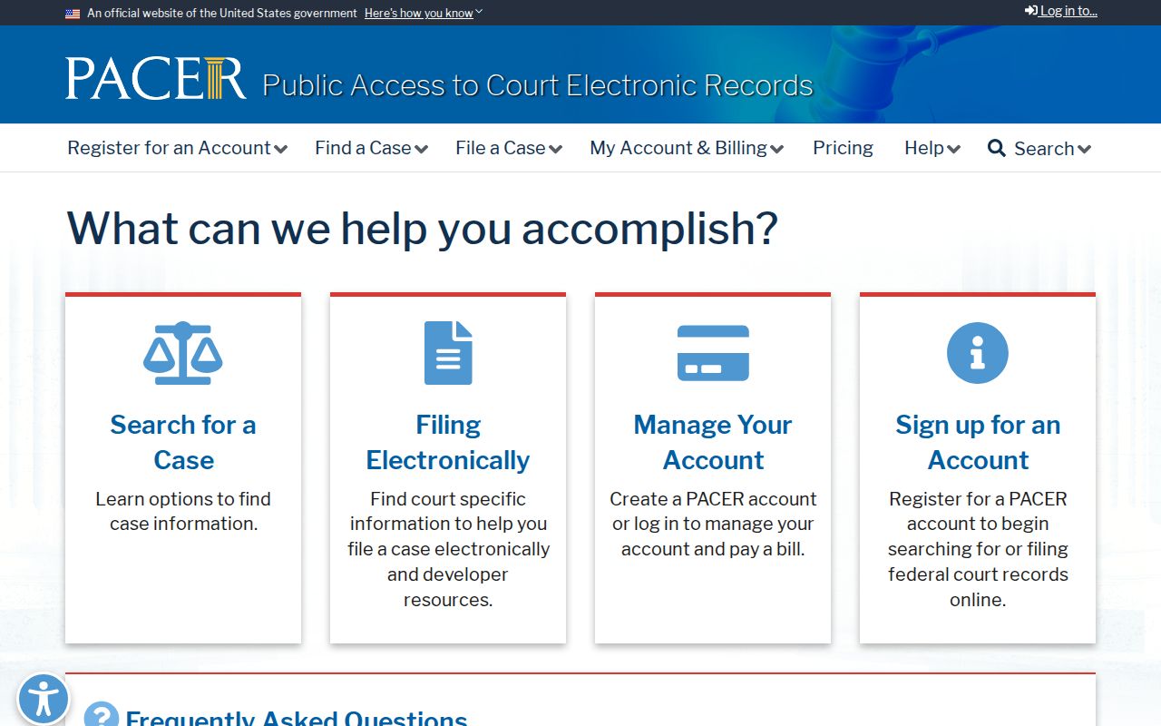 Seminole County criminal history federal PACER court records