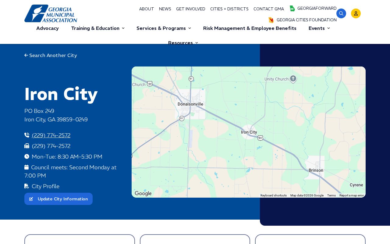 Georgia Municipal Association profile for the Town of Iron City