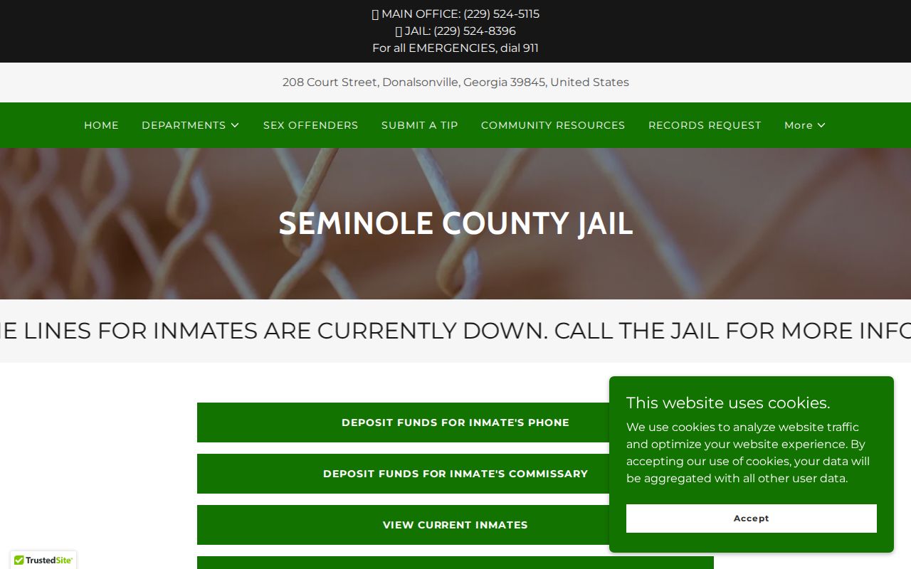Seminole County jail information